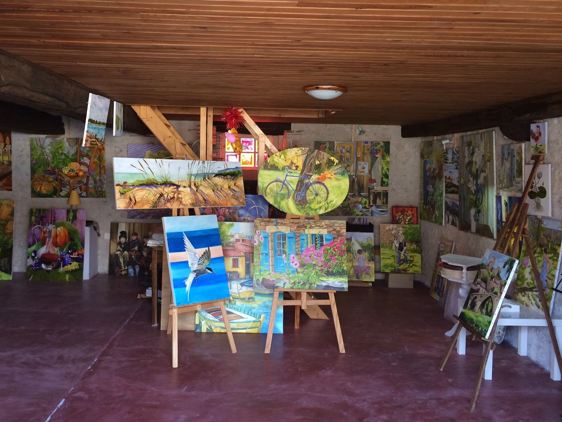 photo de l'entrée de la grange aux peintures