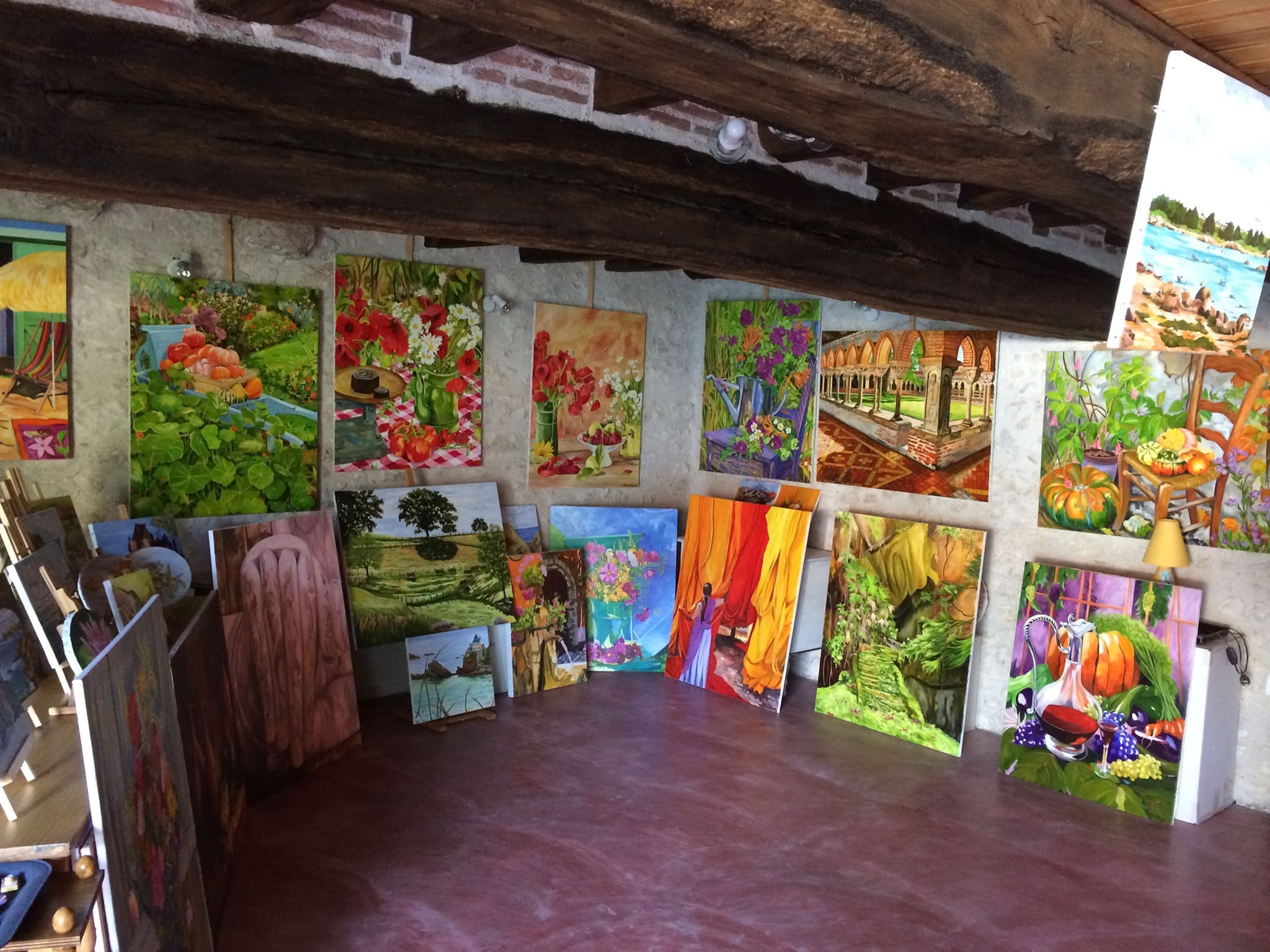 photo de divers tableaux de la grange aux peintures
